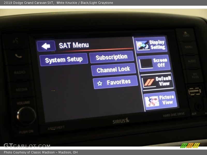 White Knuckle / Black/Light Graystone 2019 Dodge Grand Caravan SXT