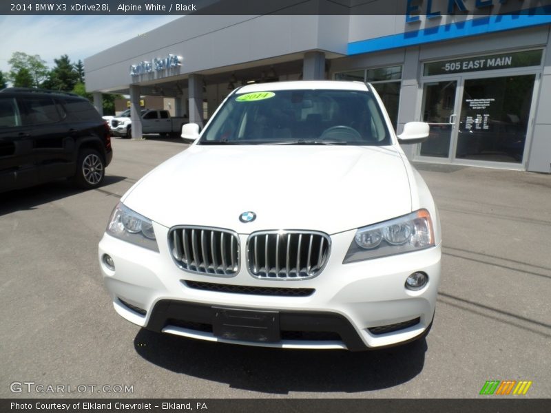 Alpine White / Black 2014 BMW X3 xDrive28i