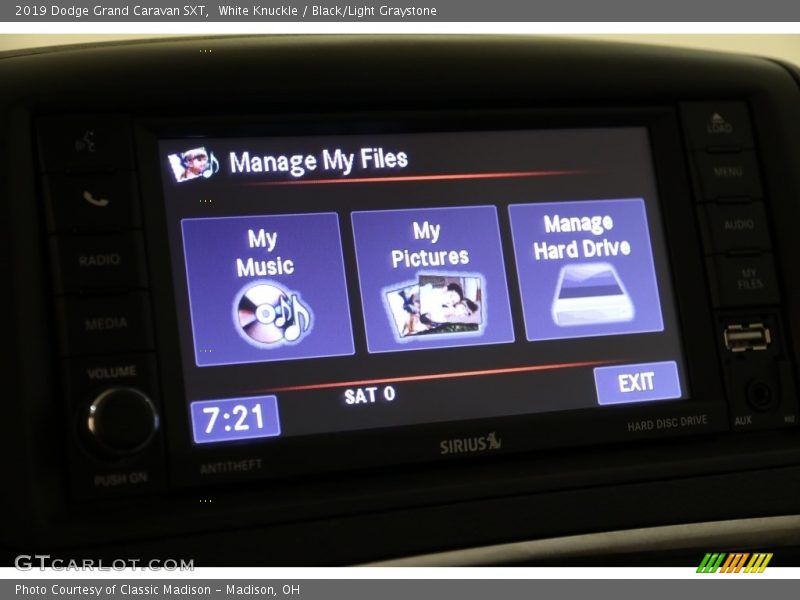 White Knuckle / Black/Light Graystone 2019 Dodge Grand Caravan SXT