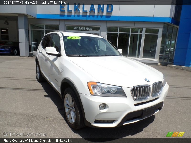 Alpine White / Black 2014 BMW X3 xDrive28i