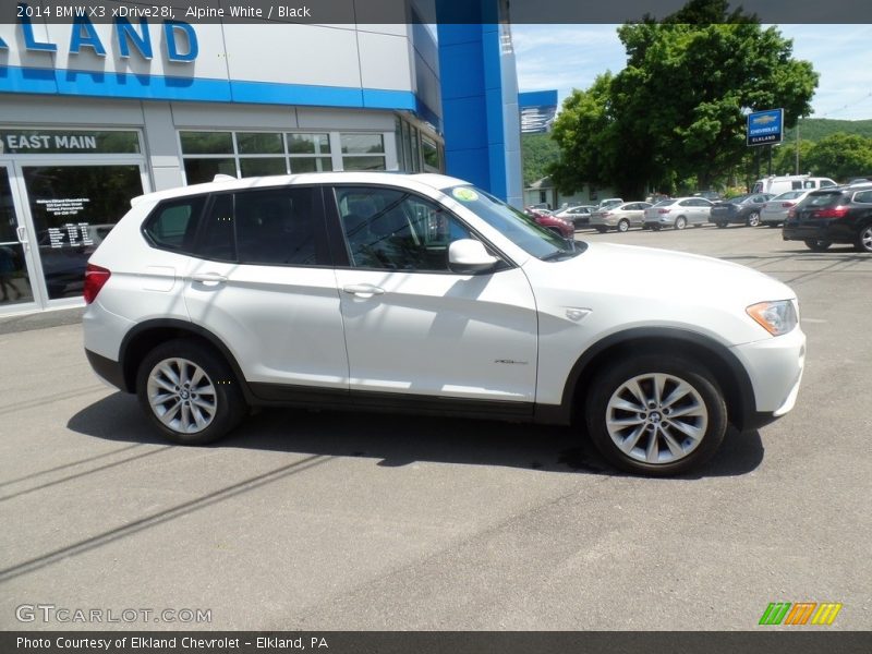 Alpine White / Black 2014 BMW X3 xDrive28i