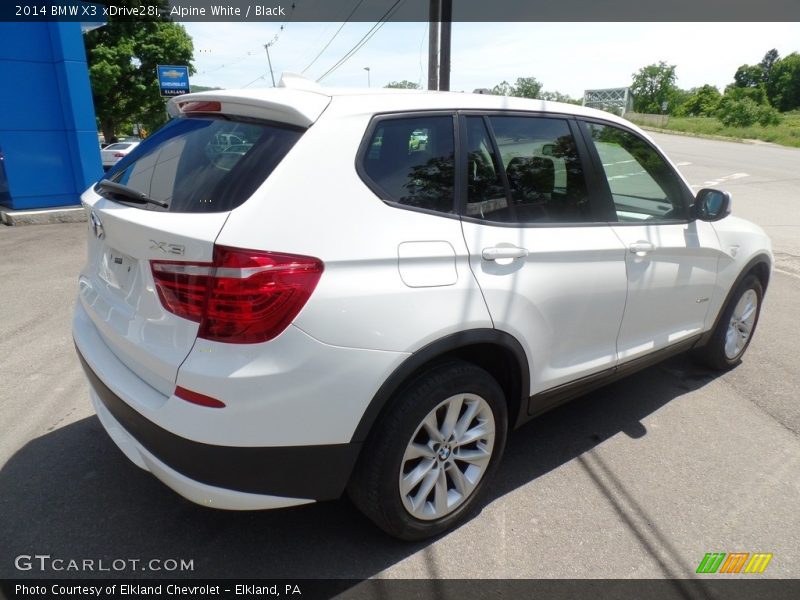 Alpine White / Black 2014 BMW X3 xDrive28i