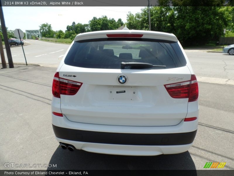Alpine White / Black 2014 BMW X3 xDrive28i