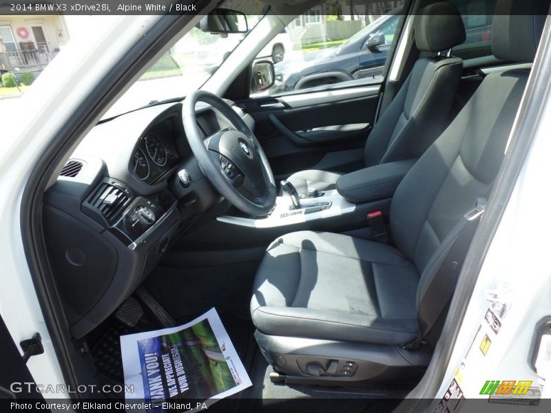 Alpine White / Black 2014 BMW X3 xDrive28i