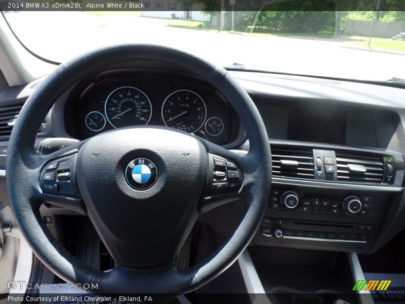 Alpine White / Black 2014 BMW X3 xDrive28i