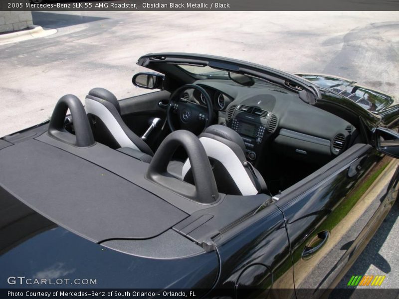 Obsidian Black Metallic / Black 2005 Mercedes-Benz SLK 55 AMG Roadster