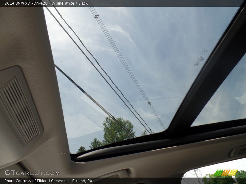 Alpine White / Black 2014 BMW X3 xDrive28i