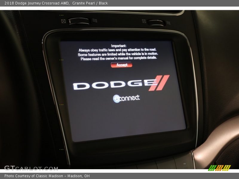 Granite Pearl / Black 2018 Dodge Journey Crossroad AWD