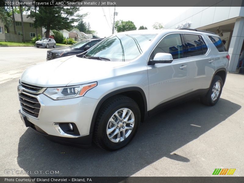 Silver Ice Metallic / Jet Black 2019 Chevrolet Traverse LT AWD