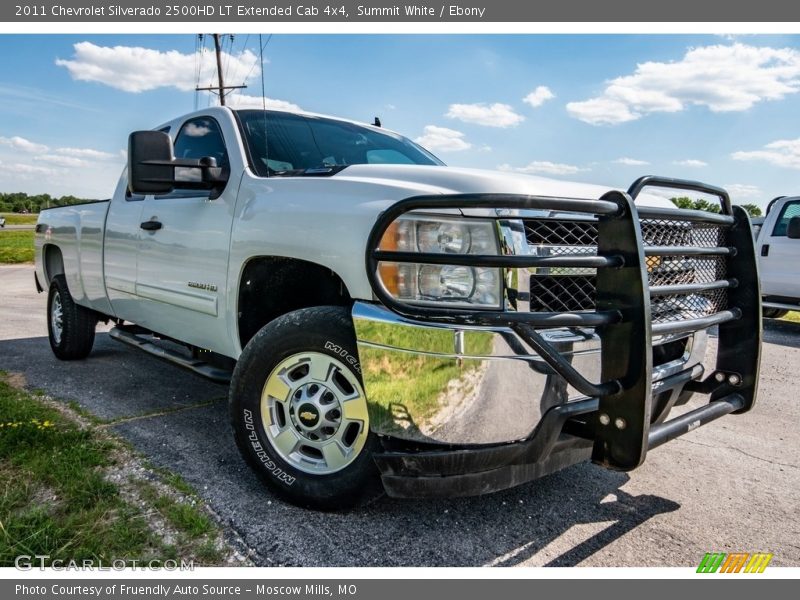 Summit White / Ebony 2011 Chevrolet Silverado 2500HD LT Extended Cab 4x4