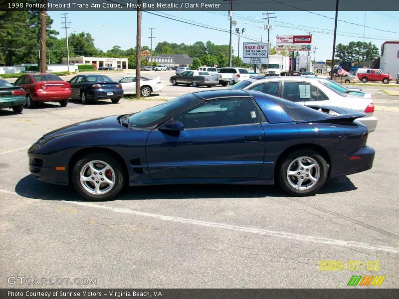 Navy Blue Metallic / Dark Pewter 1998 Pontiac Firebird Trans Am Coupe