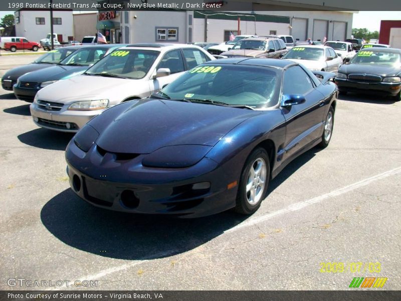 Navy Blue Metallic / Dark Pewter 1998 Pontiac Firebird Trans Am Coupe