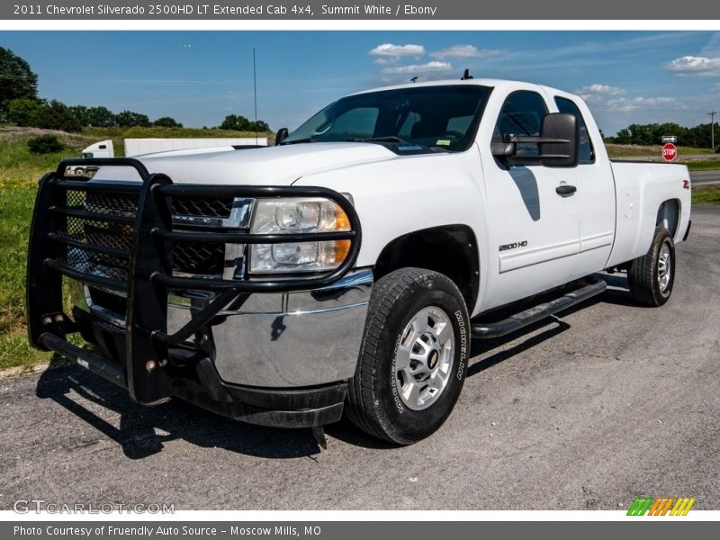 Summit White / Ebony 2011 Chevrolet Silverado 2500HD LT Extended Cab 4x4
