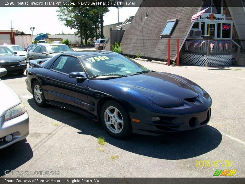Navy Blue Metallic / Dark Pewter 1998 Pontiac Firebird Trans Am Coupe