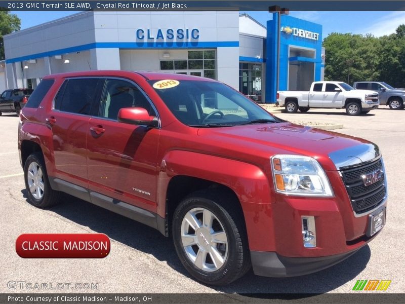 Crystal Red Tintcoat / Jet Black 2013 GMC Terrain SLE AWD