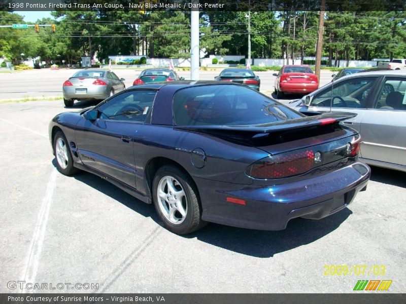 Navy Blue Metallic / Dark Pewter 1998 Pontiac Firebird Trans Am Coupe