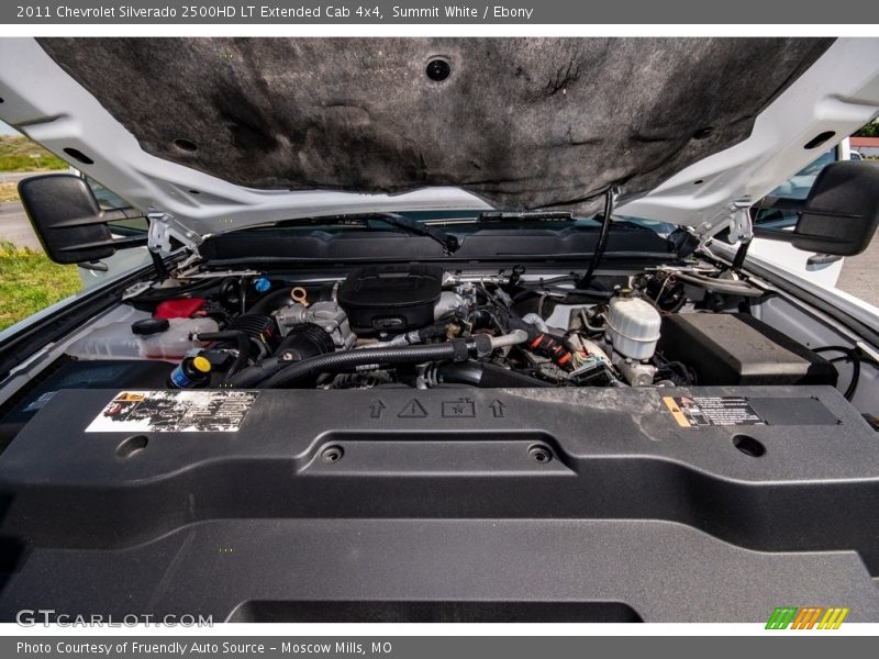 Summit White / Ebony 2011 Chevrolet Silverado 2500HD LT Extended Cab 4x4