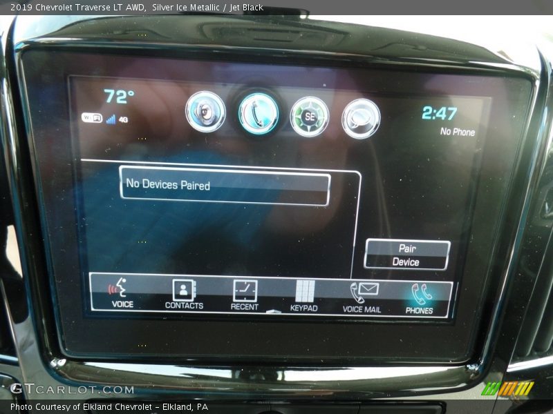 Silver Ice Metallic / Jet Black 2019 Chevrolet Traverse LT AWD