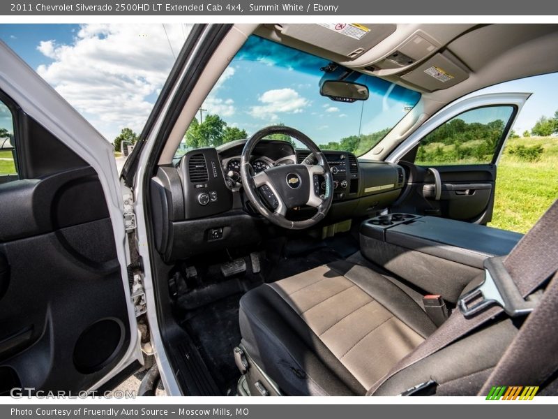 Summit White / Ebony 2011 Chevrolet Silverado 2500HD LT Extended Cab 4x4