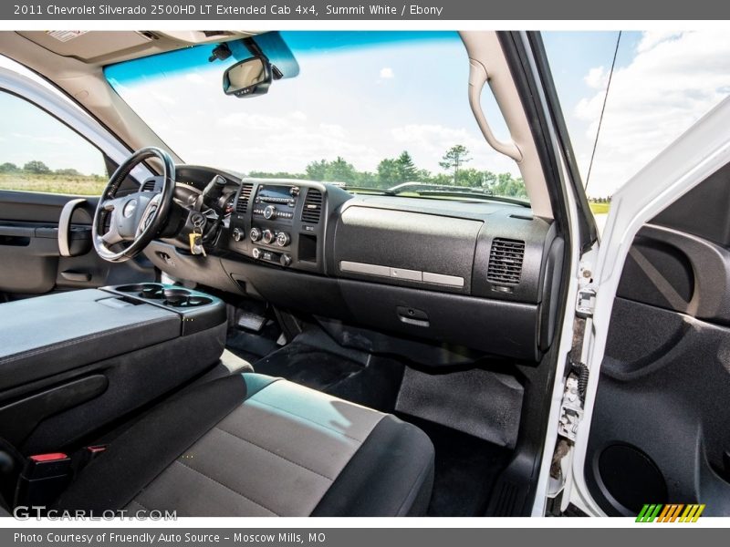 Summit White / Ebony 2011 Chevrolet Silverado 2500HD LT Extended Cab 4x4