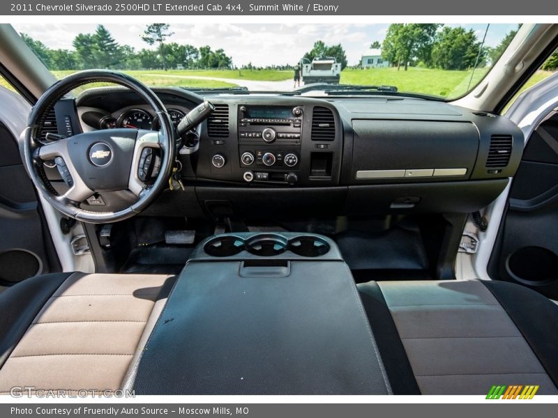 Summit White / Ebony 2011 Chevrolet Silverado 2500HD LT Extended Cab 4x4