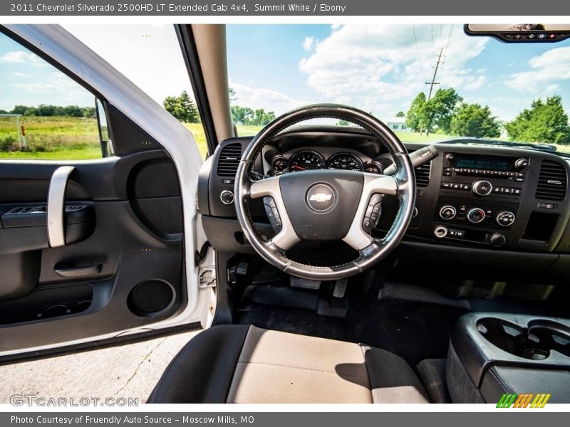 Summit White / Ebony 2011 Chevrolet Silverado 2500HD LT Extended Cab 4x4