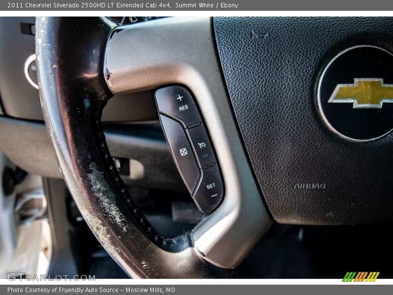 Summit White / Ebony 2011 Chevrolet Silverado 2500HD LT Extended Cab 4x4