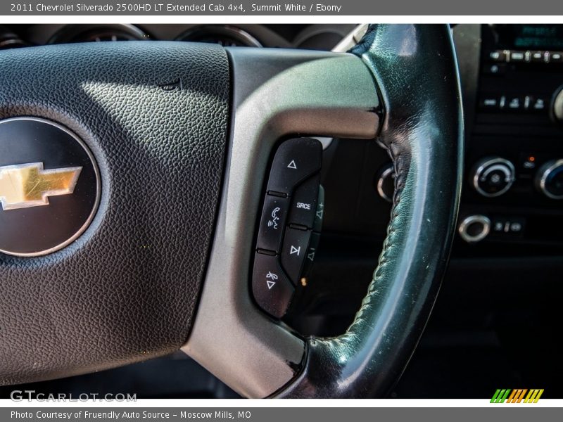 Summit White / Ebony 2011 Chevrolet Silverado 2500HD LT Extended Cab 4x4