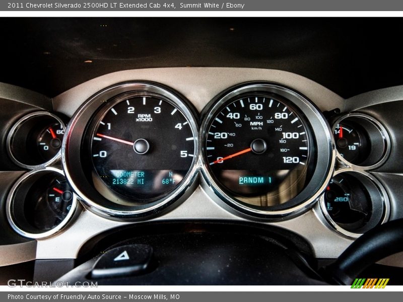 Summit White / Ebony 2011 Chevrolet Silverado 2500HD LT Extended Cab 4x4