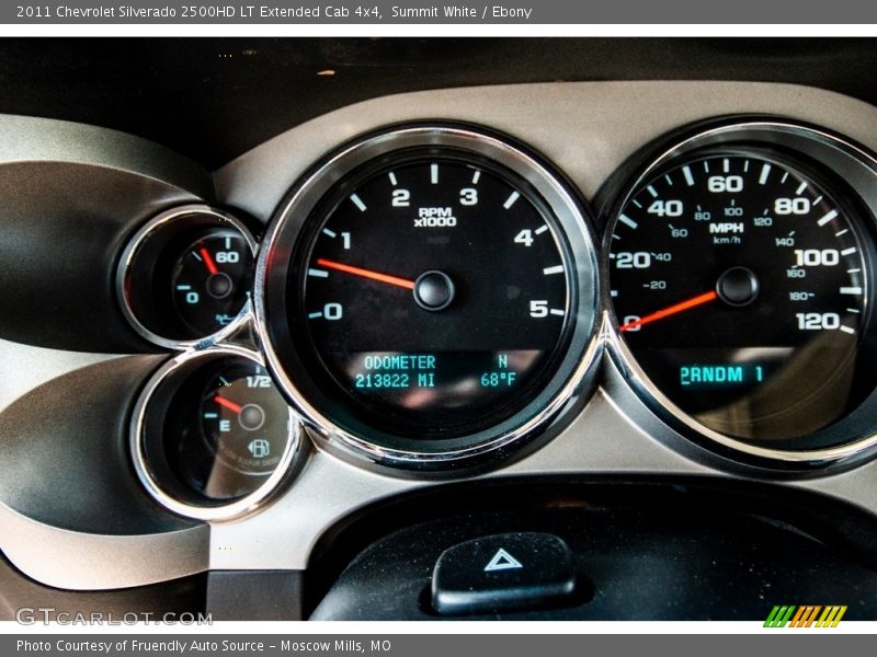 Summit White / Ebony 2011 Chevrolet Silverado 2500HD LT Extended Cab 4x4
