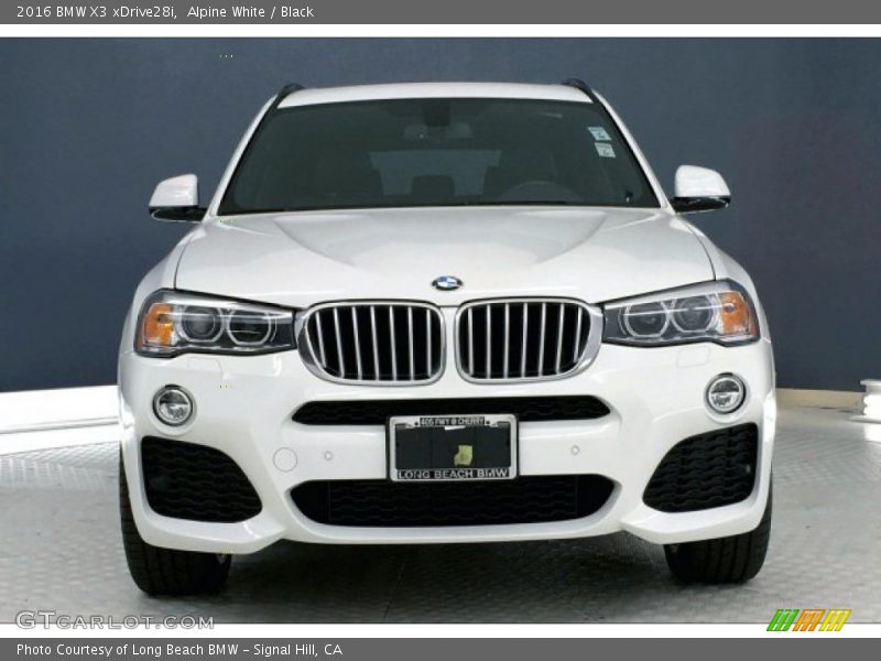 Alpine White / Black 2016 BMW X3 xDrive28i