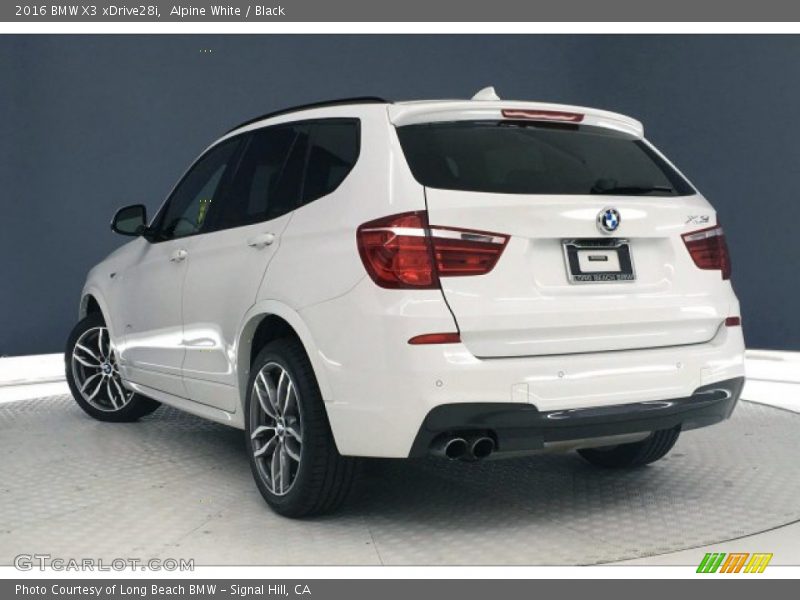 Alpine White / Black 2016 BMW X3 xDrive28i