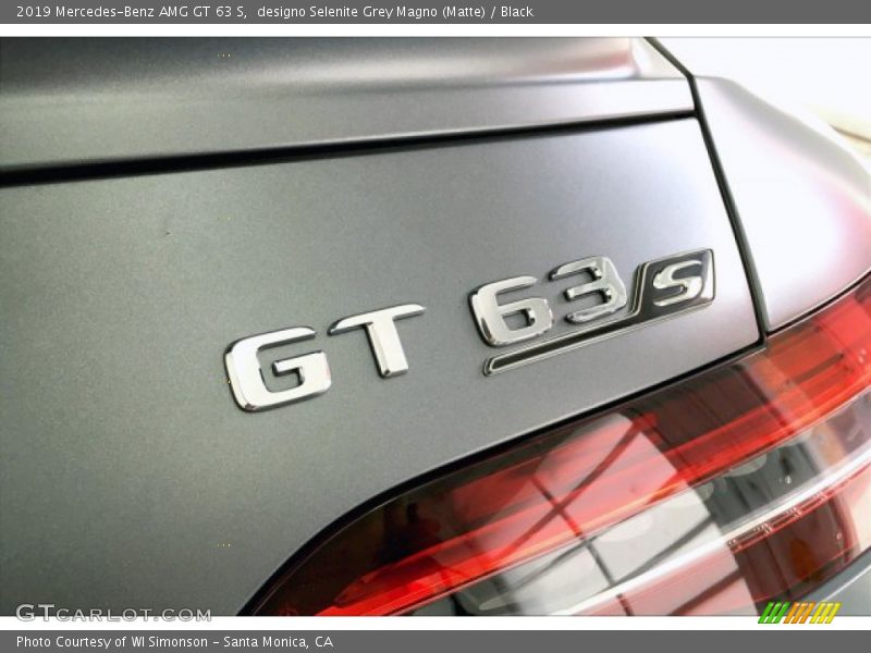designo Selenite Grey Magno (Matte) / Black 2019 Mercedes-Benz AMG GT 63 S