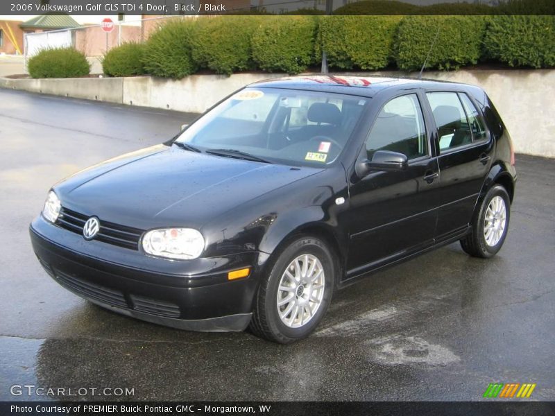 Black / Black 2006 Volkswagen Golf GLS TDI 4 Door