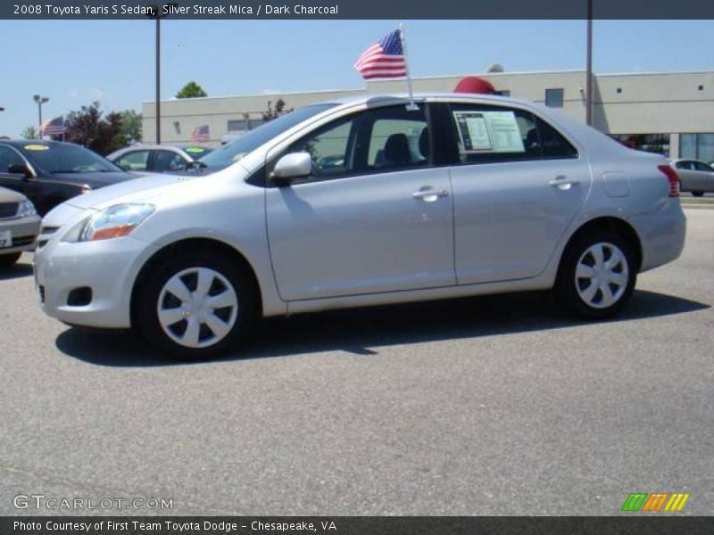 Silver Streak Mica / Dark Charcoal 2008 Toyota Yaris S Sedan