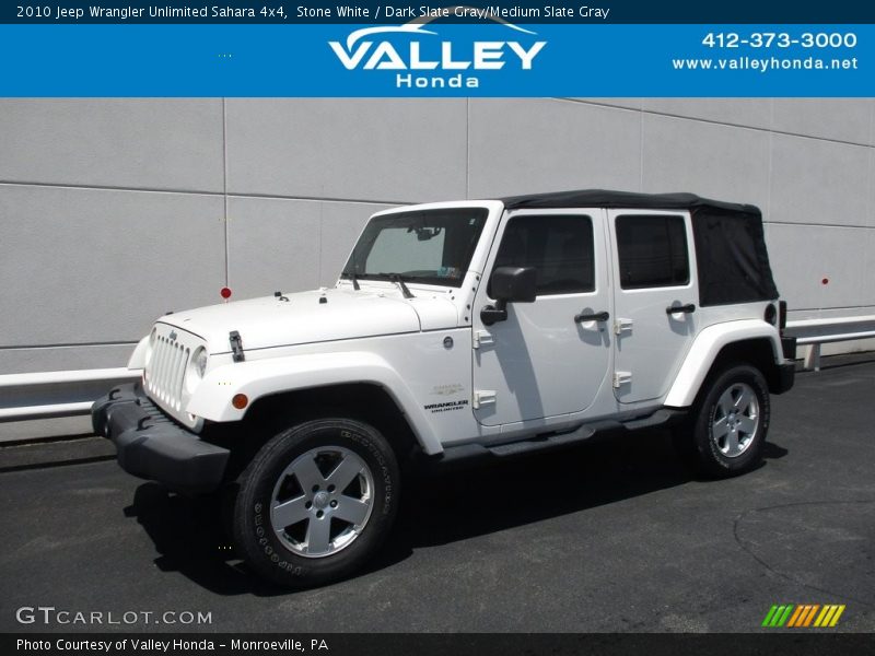 Stone White / Dark Slate Gray/Medium Slate Gray 2010 Jeep Wrangler Unlimited Sahara 4x4