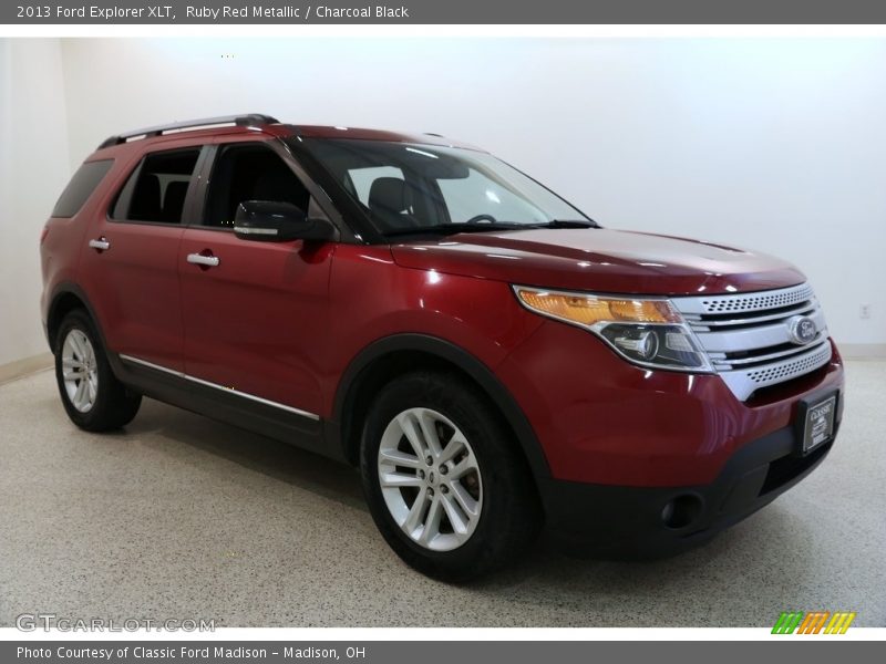 Ruby Red Metallic / Charcoal Black 2013 Ford Explorer XLT