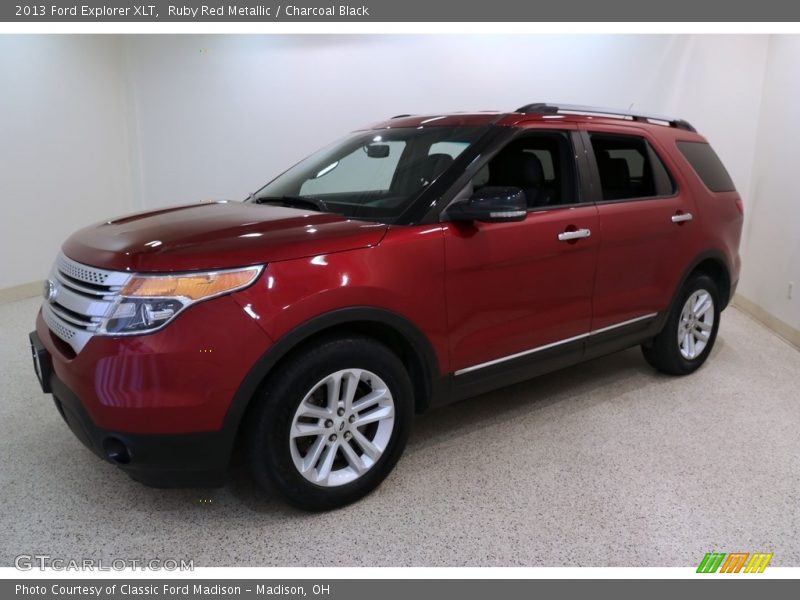 Ruby Red Metallic / Charcoal Black 2013 Ford Explorer XLT