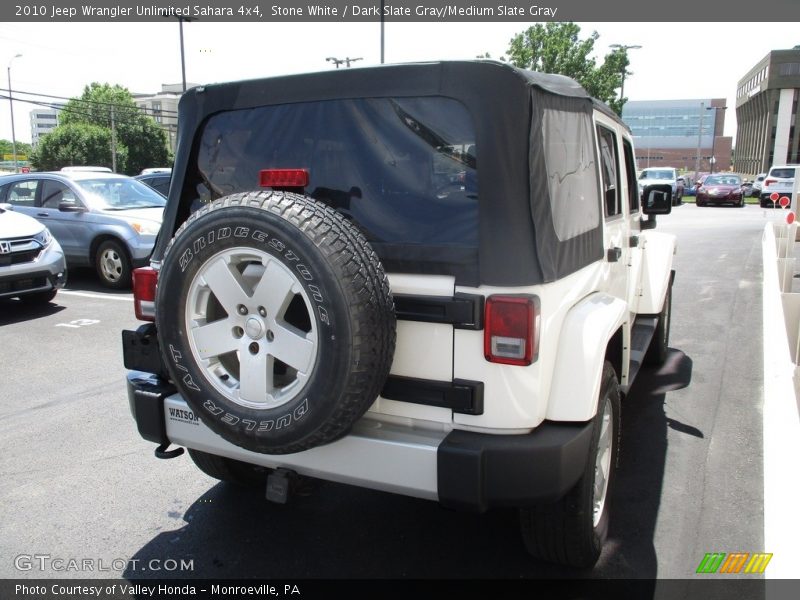 Stone White / Dark Slate Gray/Medium Slate Gray 2010 Jeep Wrangler Unlimited Sahara 4x4