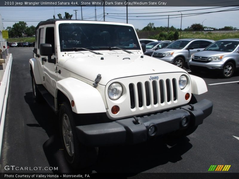 Stone White / Dark Slate Gray/Medium Slate Gray 2010 Jeep Wrangler Unlimited Sahara 4x4