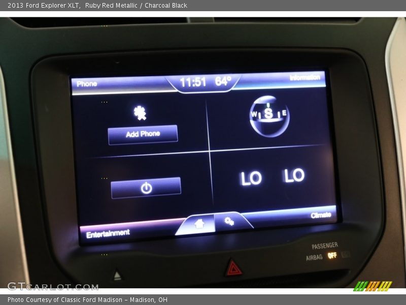 Ruby Red Metallic / Charcoal Black 2013 Ford Explorer XLT
