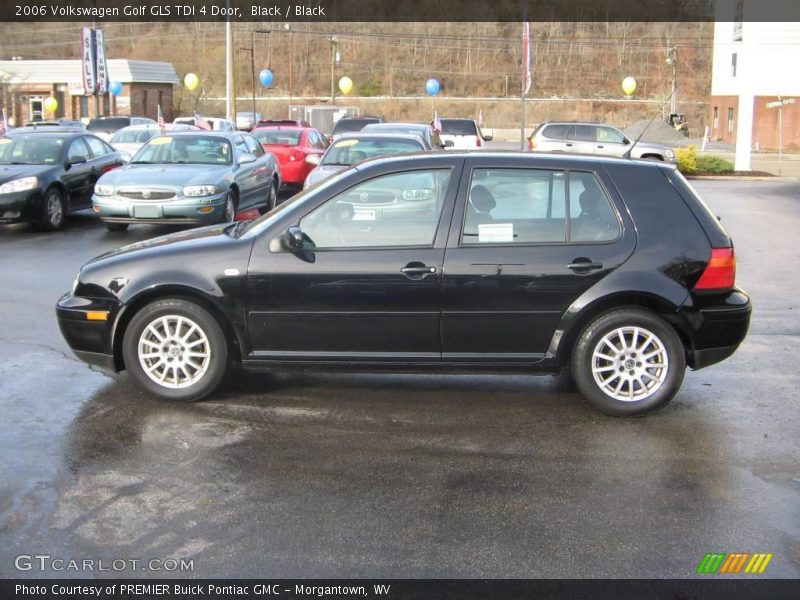 Black / Black 2006 Volkswagen Golf GLS TDI 4 Door
