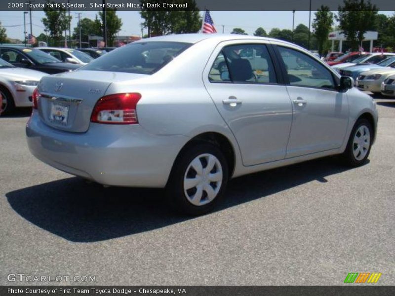 Silver Streak Mica / Dark Charcoal 2008 Toyota Yaris S Sedan