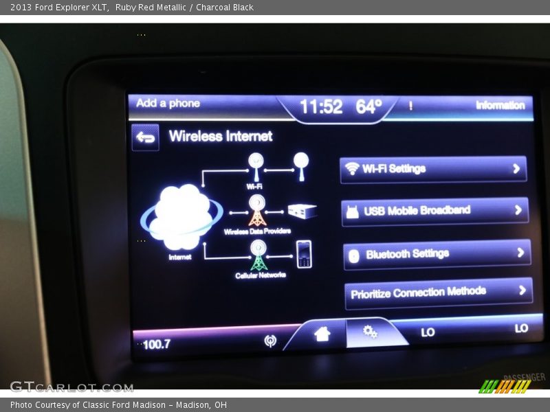 Ruby Red Metallic / Charcoal Black 2013 Ford Explorer XLT