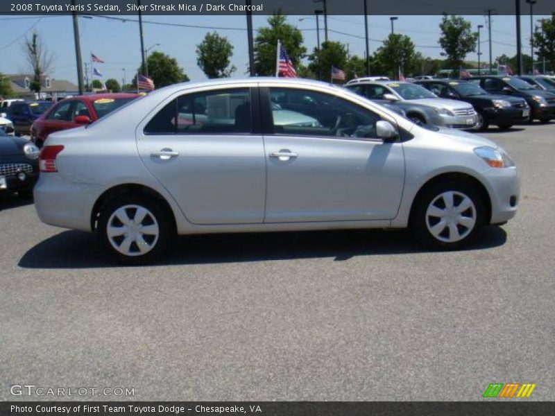 Silver Streak Mica / Dark Charcoal 2008 Toyota Yaris S Sedan