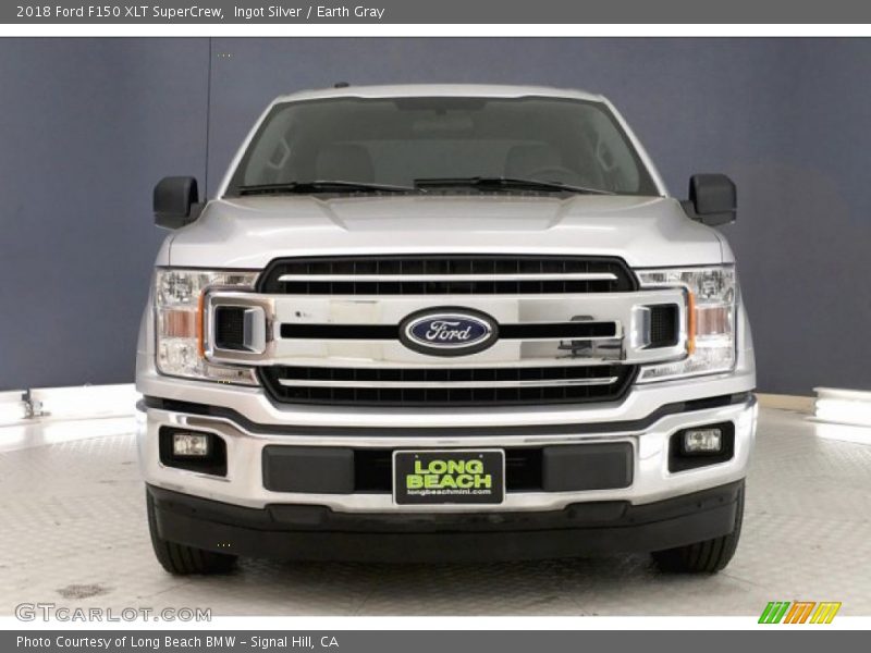 Ingot Silver / Earth Gray 2018 Ford F150 XLT SuperCrew