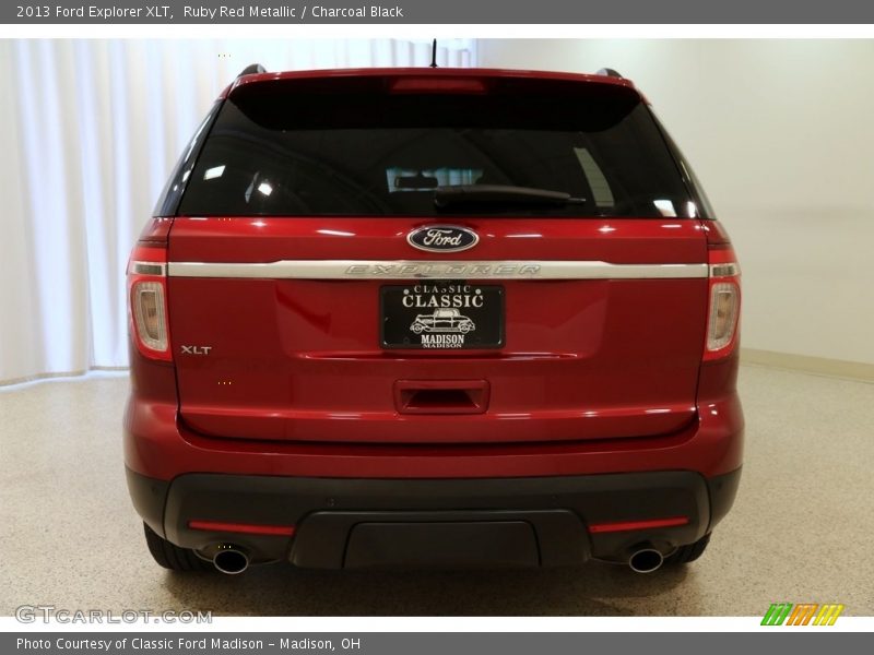 Ruby Red Metallic / Charcoal Black 2013 Ford Explorer XLT