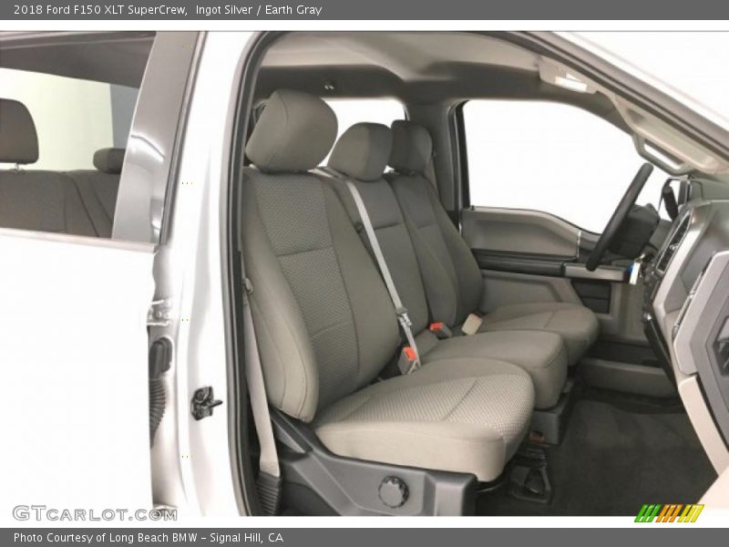 Ingot Silver / Earth Gray 2018 Ford F150 XLT SuperCrew