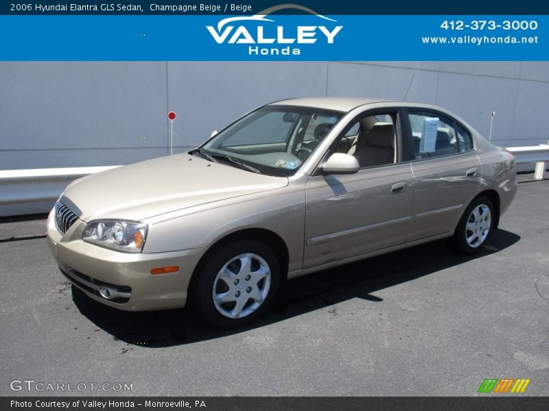 Champagne Beige / Beige 2006 Hyundai Elantra GLS Sedan