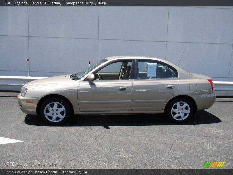 Champagne Beige / Beige 2006 Hyundai Elantra GLS Sedan
